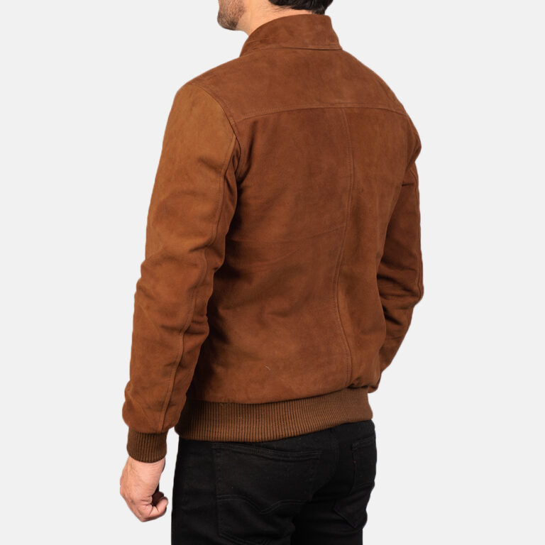 Mens Tomchi Tan Suede Leather Jacket7878-8-1577871467384